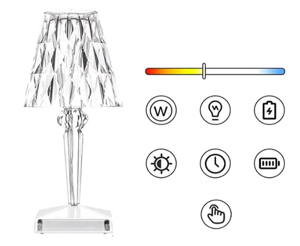 Kristallen Tafellamp