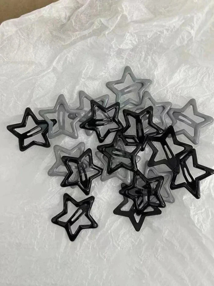 Solid Color Y2K 1pc Star Pattern Hair Clip