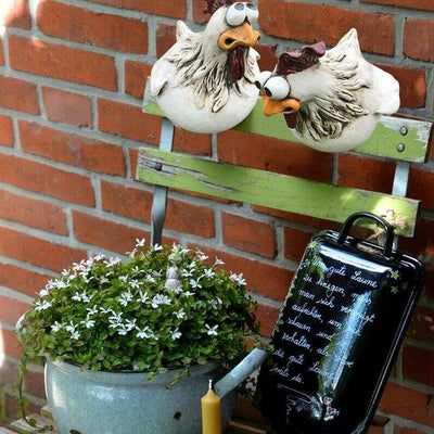 1+1 GRATIS | ChickenDeko™ - Tuin Kippenbeeldjes met Grote Ogen