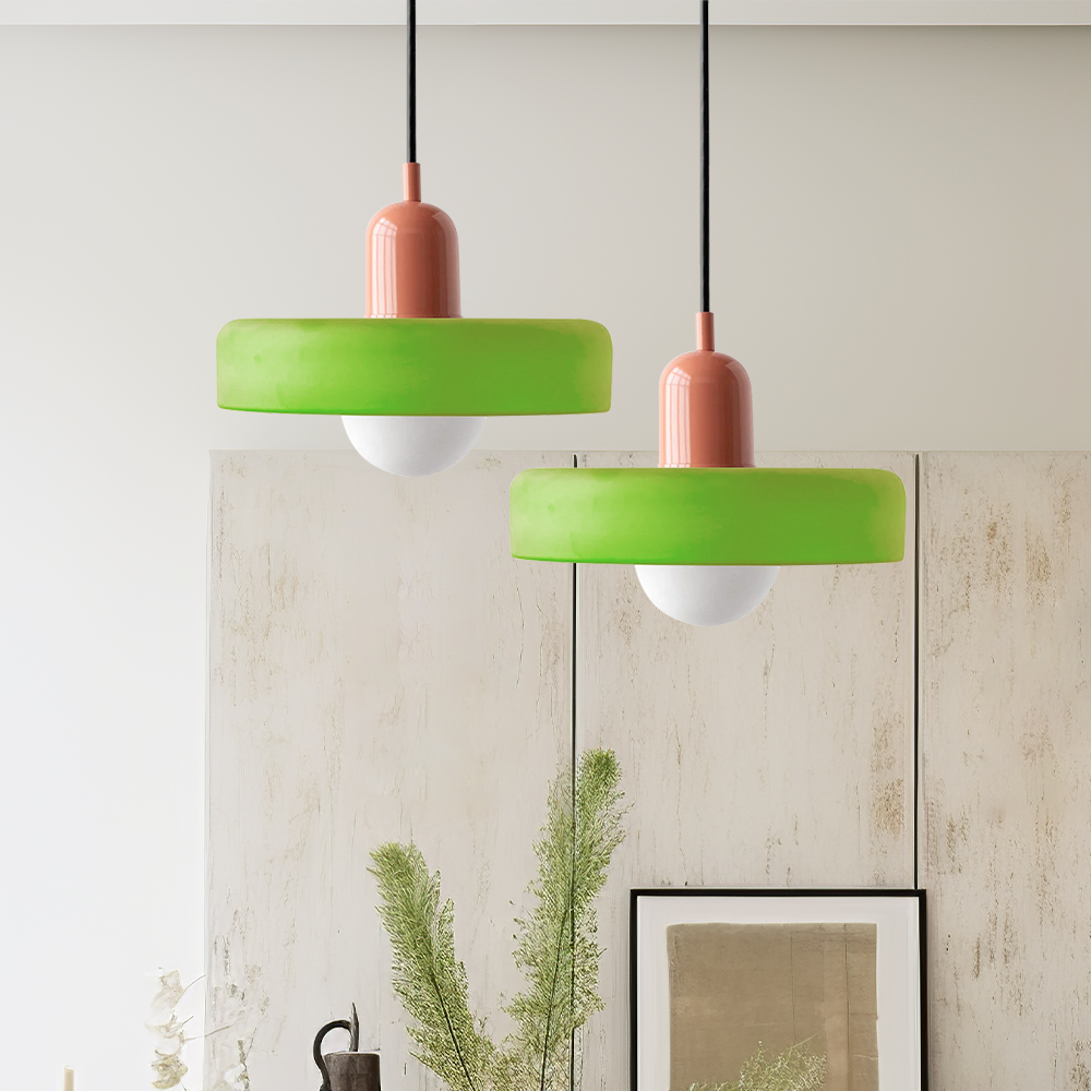 Bauhaus Hanglamp | Gekleurd Glas