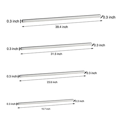 LichtStrips - 6 stuks Lange Strip 12V