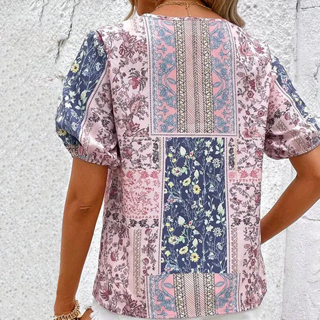 Gebloemde Blouse In Etnische Stijl