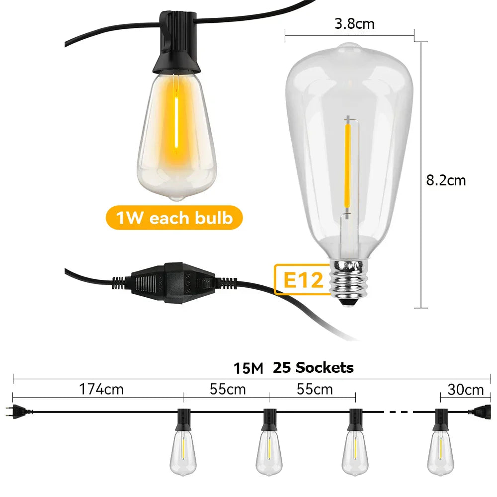 LumiRain - Waterdichte LED-lichtslinger