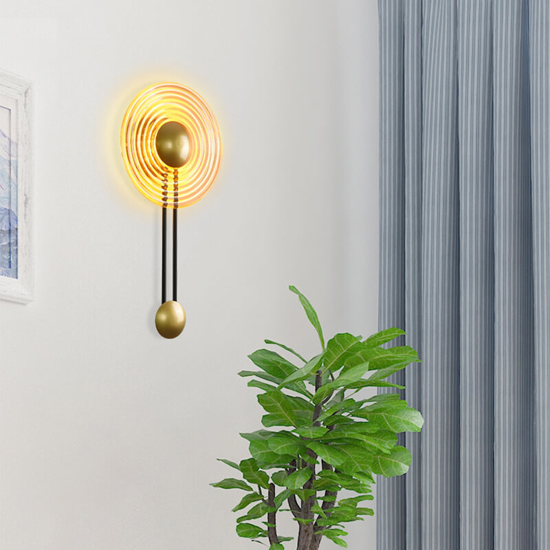 LuxLight - Moderne 1-Licht Cirkel LED Wandlamp met Arm