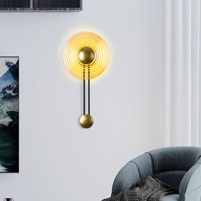 LuxLight - Moderne 1-Licht Cirkel LED Wandlamp met Arm