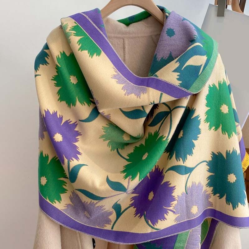 Casual Sjaal Met Bloemenprint