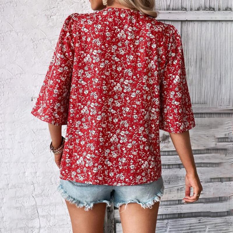 Casual Losse Bloemenblouse