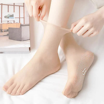 5+5 GRATIS CrystalSocks™ - Onzichtbare, anti-slip Crystal Silk sokken