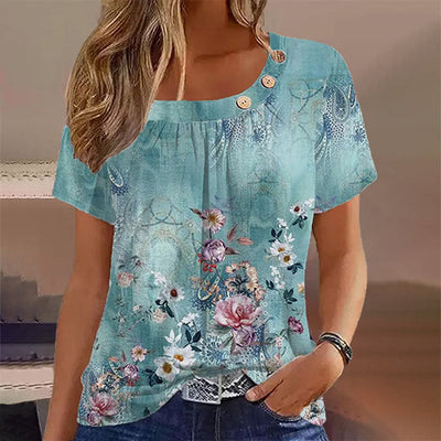 Bloemen Casual T-Shirt