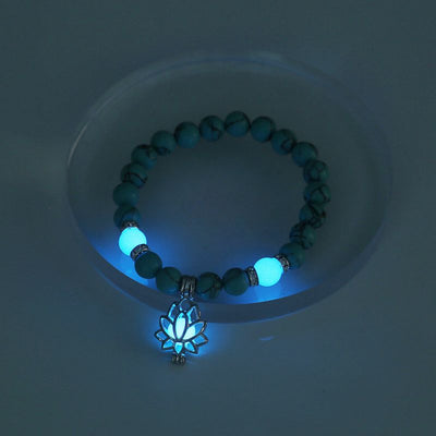 Lichtgevende Lotus Hanger Kralen Armband