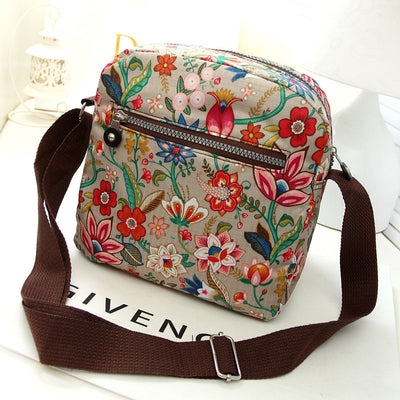 Casual Tas Met Vintage Print