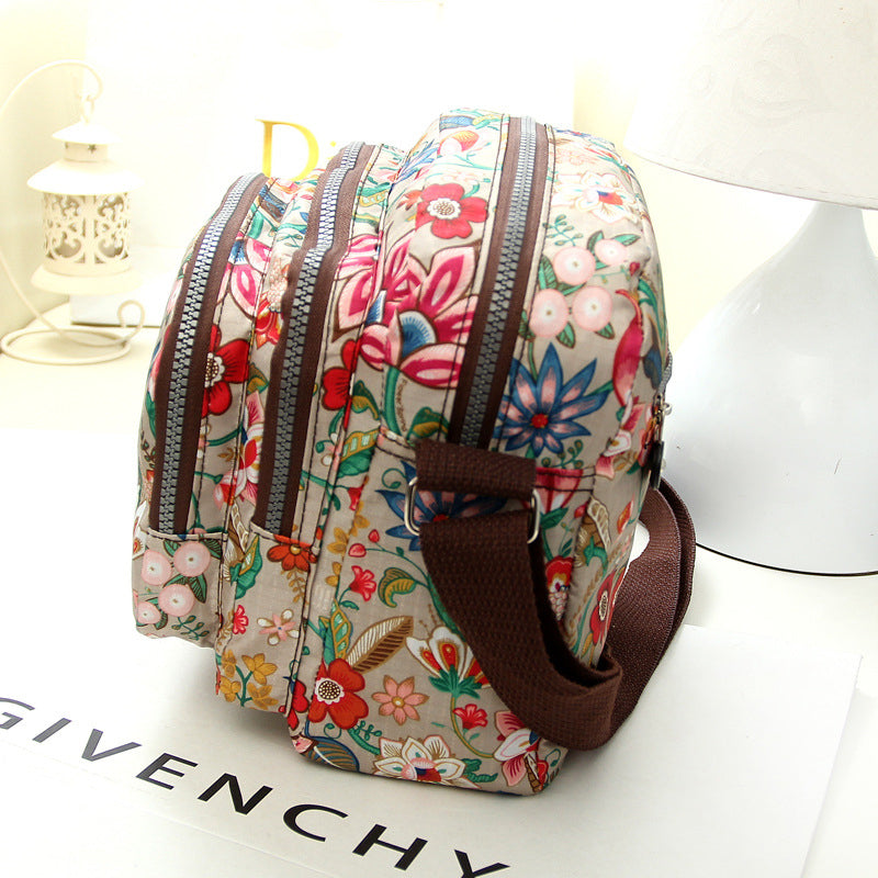 Casual Tas Met Vintage Print