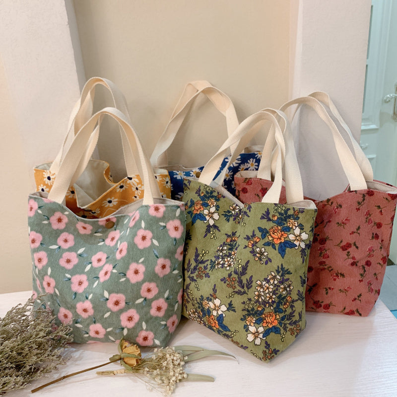 Vintage Tas Met Bloemenprint