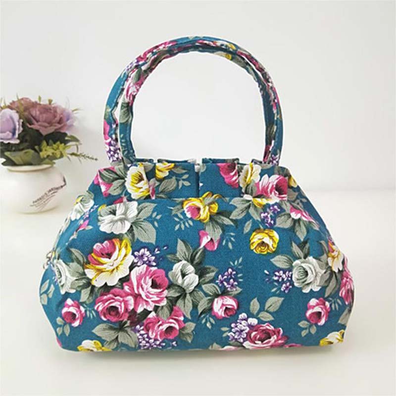 Casual Tas Met Bloemenprint