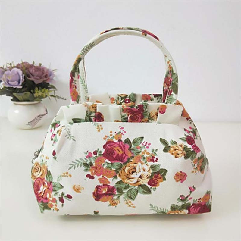 Casual Tas Met Bloemenprint