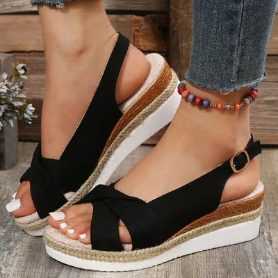 Casual Sandalen Met Sleehak