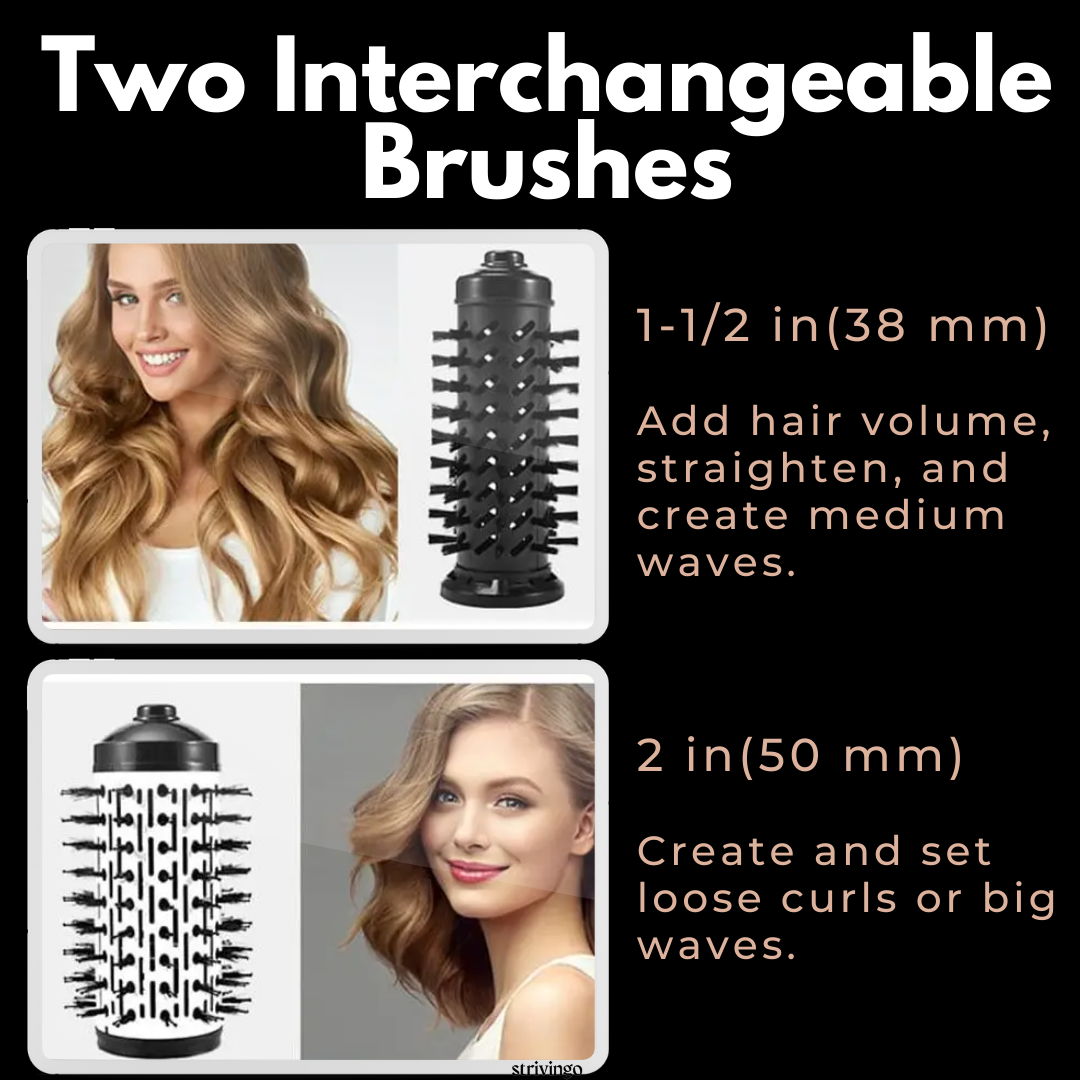 StylerBrush™ - 3 in 1 Hete Luchtborstel Elektrische Haardroger [Laatste dag korting]