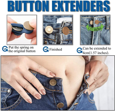 5+5 GRATIS | Jeans Buttons™ - Geef te strakke broeken een tweede kans!