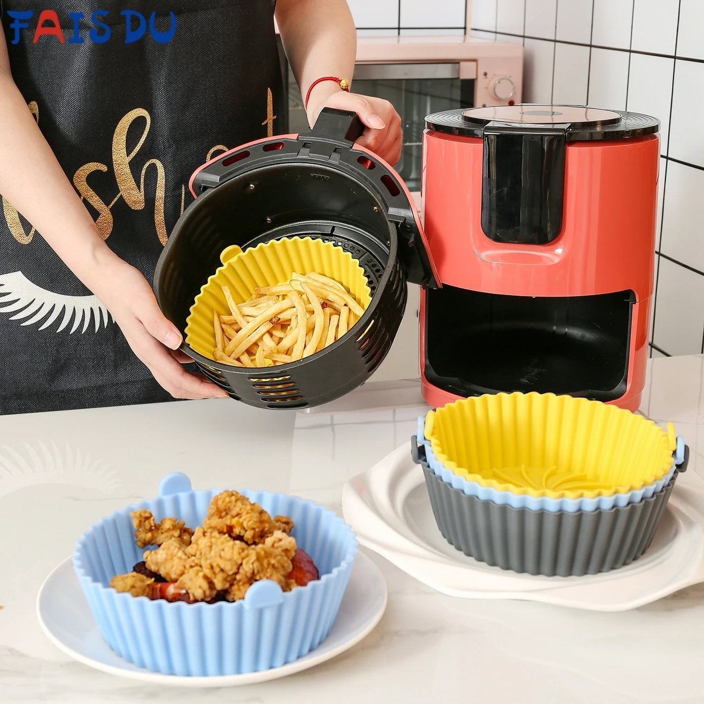 EasyCooking™ - AirFryer siliconen herbruikbare tray [Laatste dag korting]