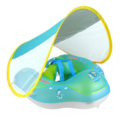 50% KORTING | ToddlerSwimmer™ - Opblaasbare babyzwemring met zonneklep [Laatste dag korting]