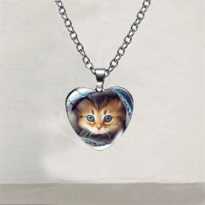 Hart Kat Hanger Ketting