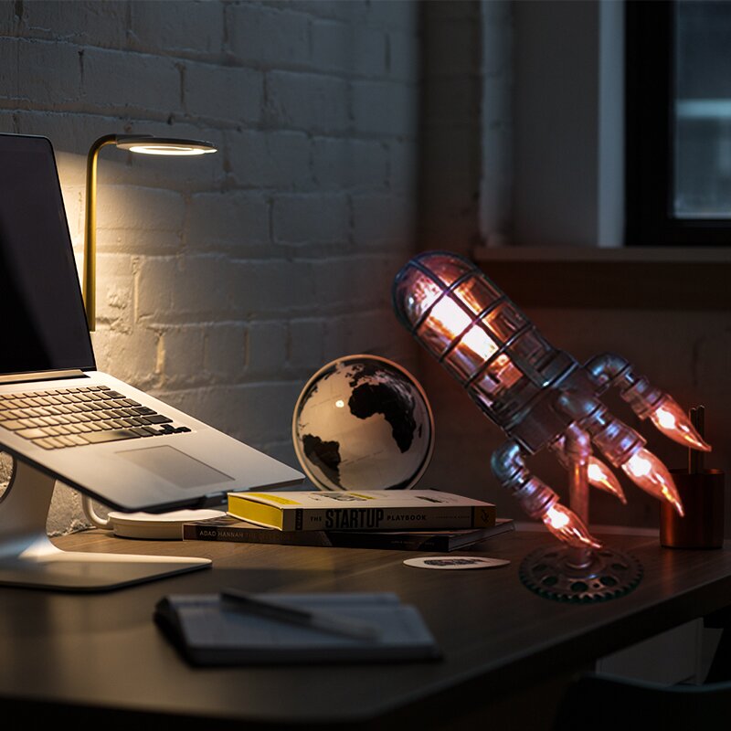 RocketLamp™ - stoom punk raket lamp