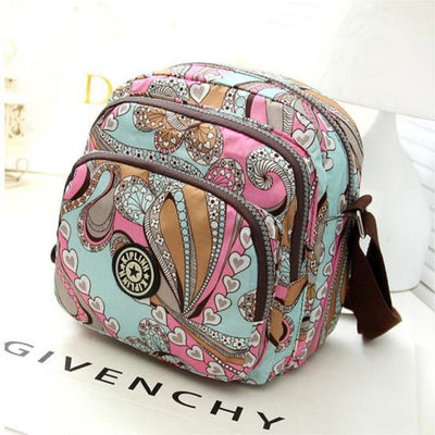 Casual Tas Met Vintage Print