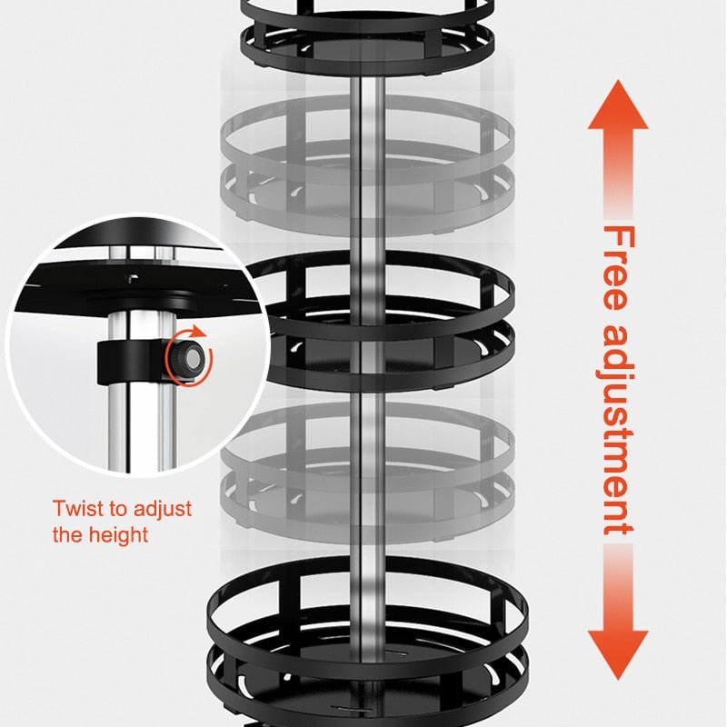 360° FlexRack | Draaibaar Multifunctioneel Opbergrek