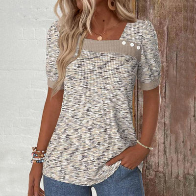 Blouse Met Ontspannen Print