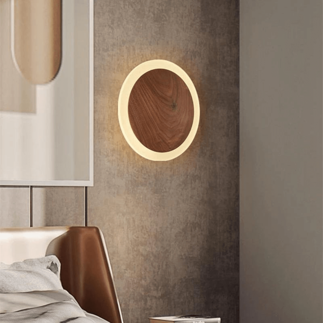 Nordic Walnut LED Wandlamp