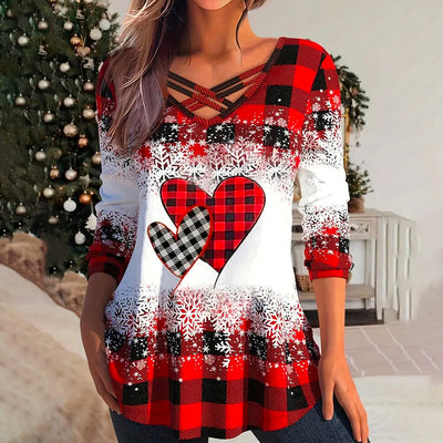 Casual Kerstblouse