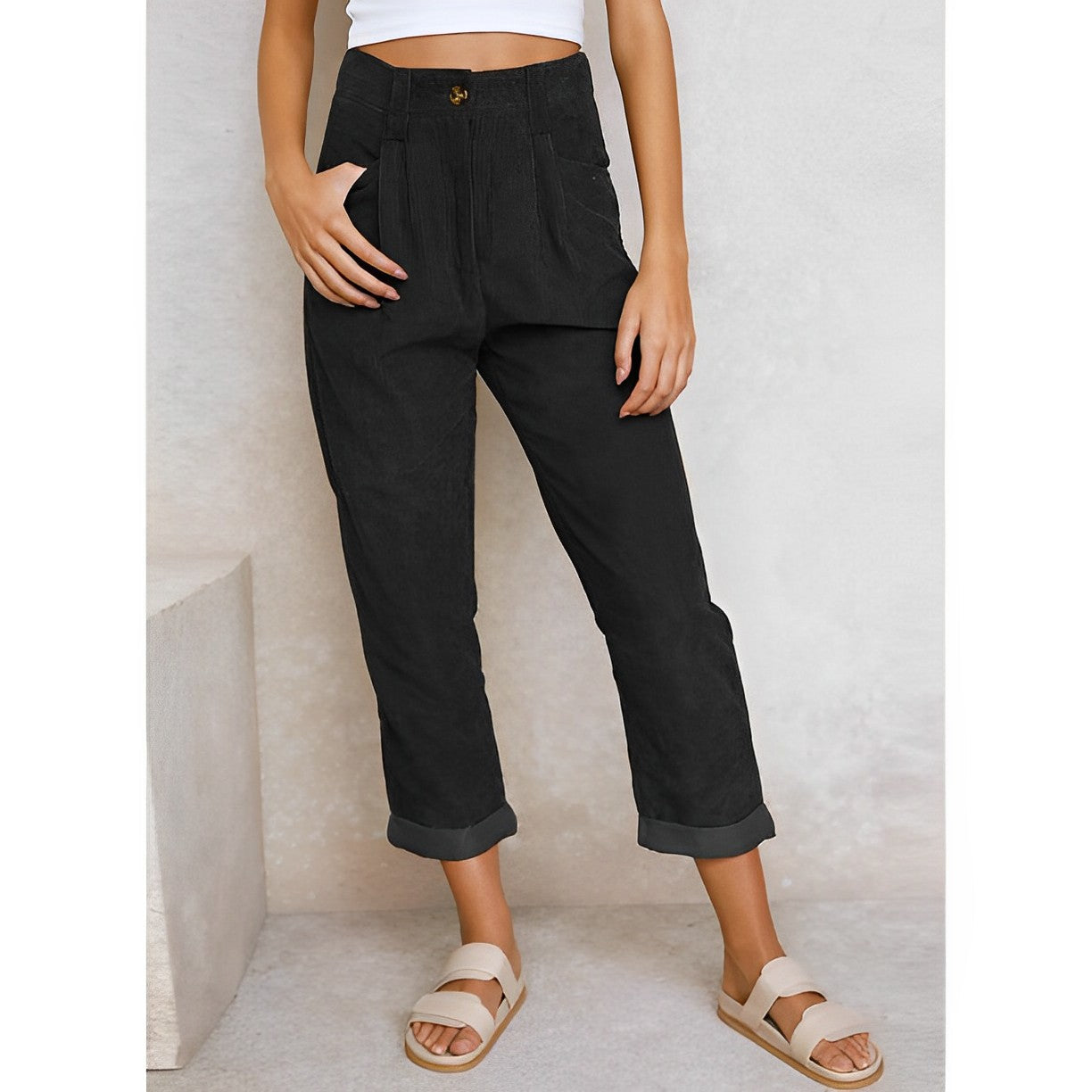 Camilla™ - Trendy en High-Waist Ribbroek