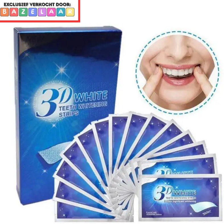 3D Whitening Strips | Bazelaar™