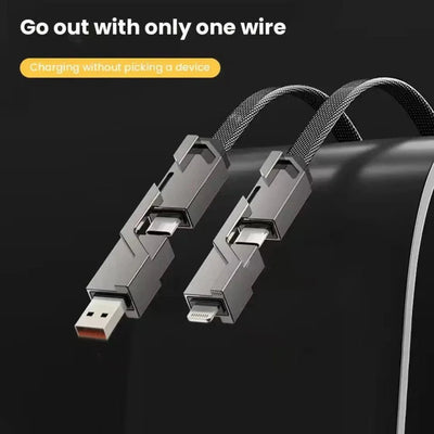 4-in-1 Multi-Kabel | Anti-Wirwar Oplaadkabel