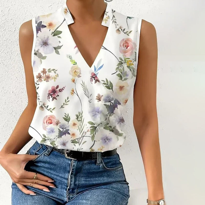 Elegante Gebloemde Tanktop