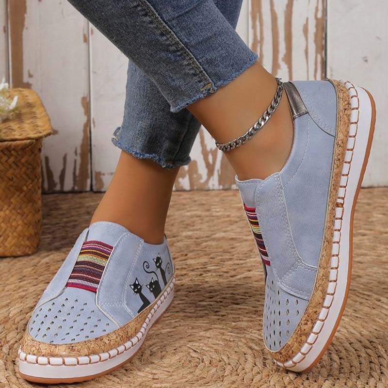 Casual Schoenen Met Kattenprint