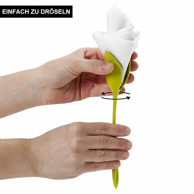 2+2 GRATIS | Flora™ - Tissue papier bloem gevouwen servethouder [Laatste dag korting]