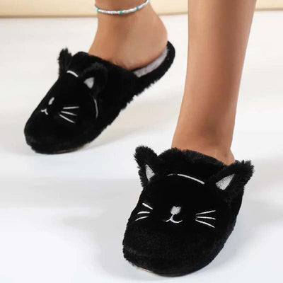 Cartoon Kat Pluche Pantoffels