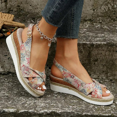 Casual Sandalen Met Sleehak