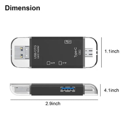 6-in-1 Slimme Media Kaartlezer