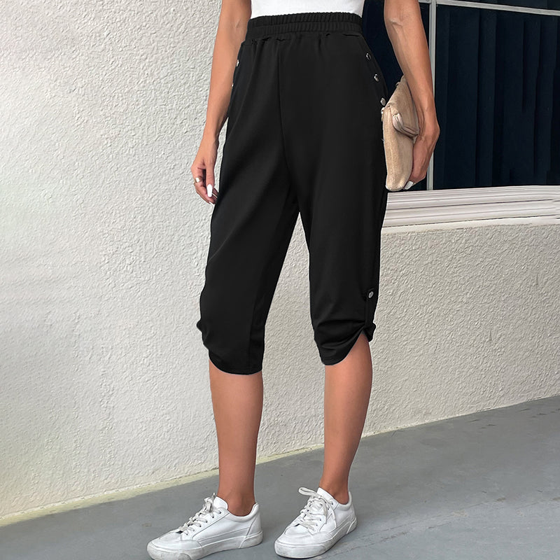 Casual Broek Met Elastische Taille