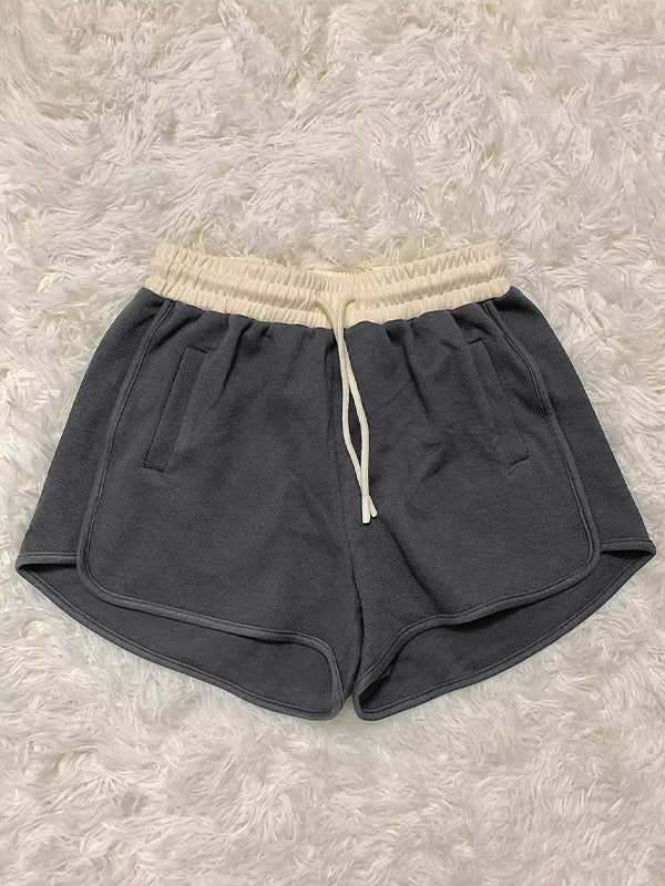 Dark Retro Contrasting Shorts