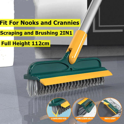 Ultimate Floor Scrub Brush™ 2-in-1 borstel en waterschraper