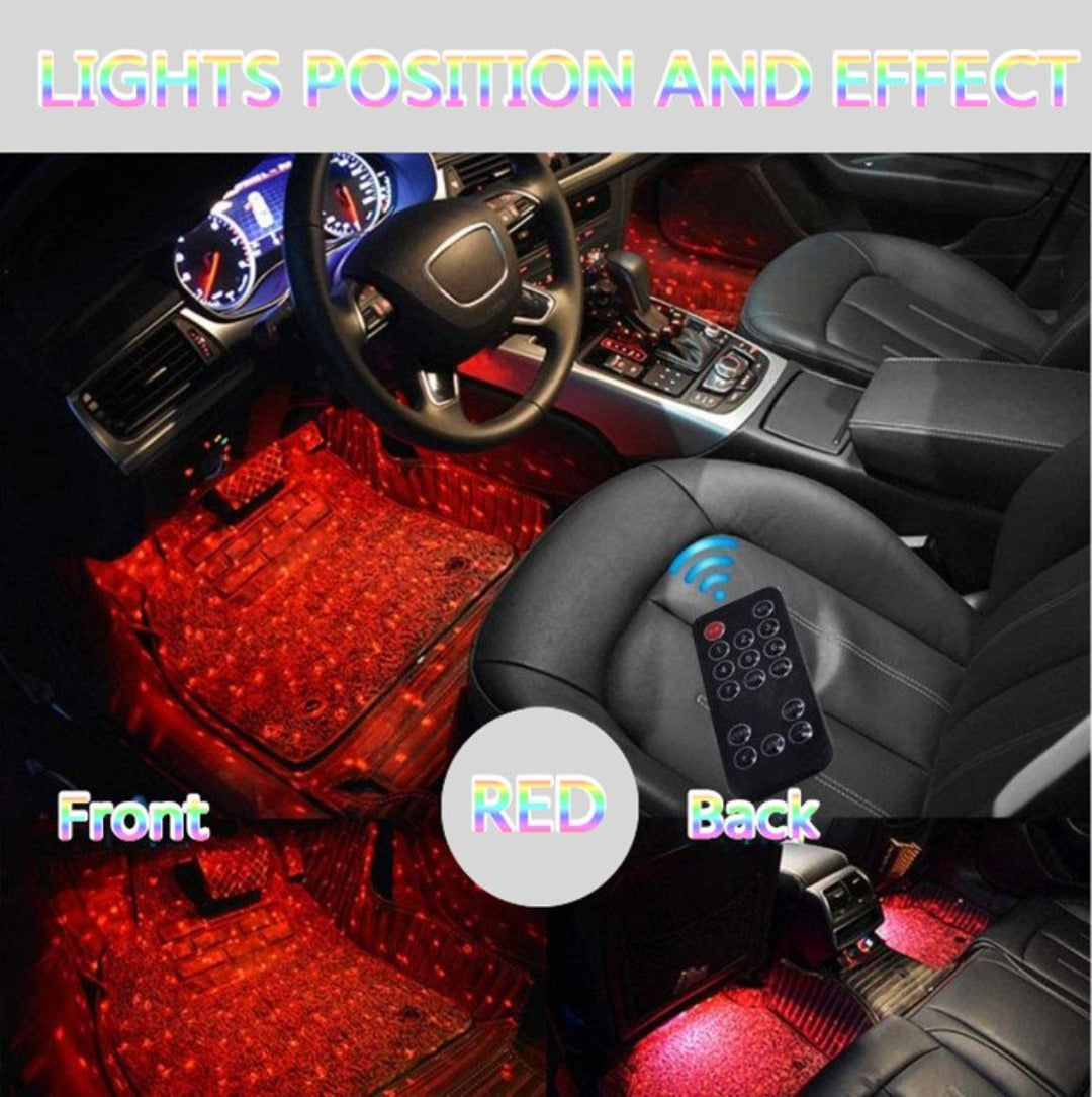 Auto Interieur Sfeerlichten - (Bevat 4 lichtbalken)