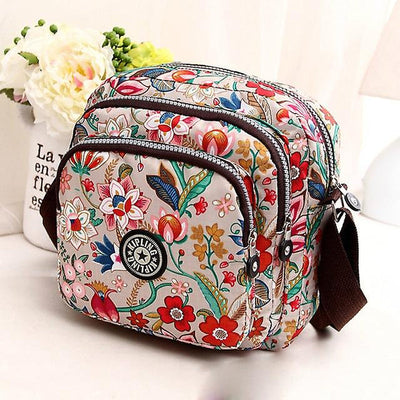 Casual Tas Met Vintage Print