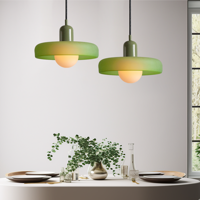 Bauhaus Hanglamp | Gekleurd Glas