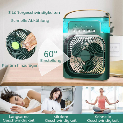 50% RABATT | CoolBreeze™ - Draagbare vernevelingsventilator