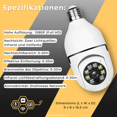 50% KORTING | Secure360™ draadloze wifi-beveiligingscamera