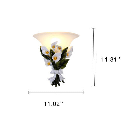 FloraLicht - Wandlamp met 1 Arm en Bloemenstruik Vorm