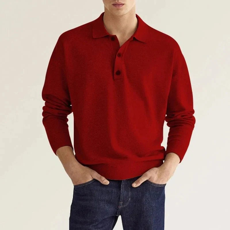 Anton - Poloshirt met Lange Mouwen